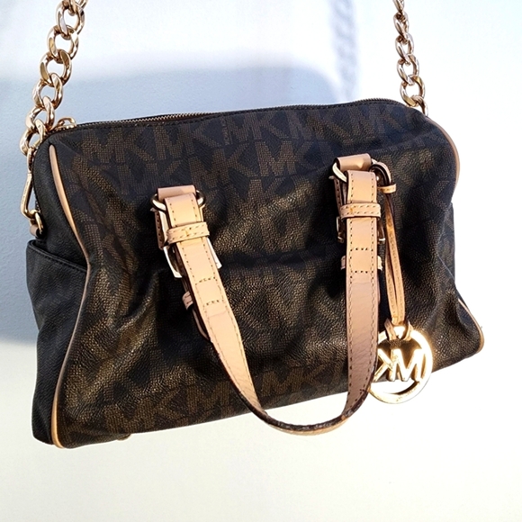Michael Kors Black and Tan Women's Bag - Picture 1 of 13